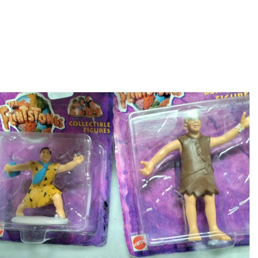 Vintage 1993 Mattel Flintstones Movie Fred &‎ Barney Figures New Sealed Lot 2